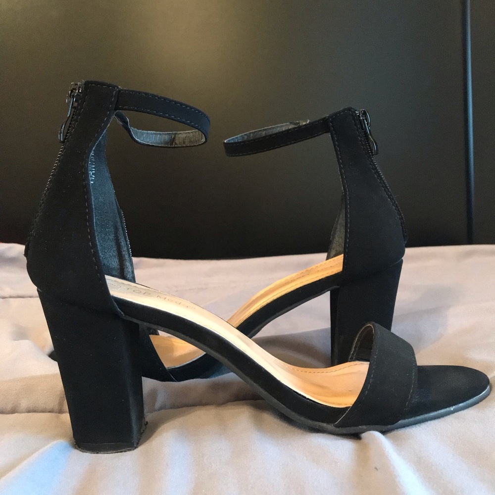 Black One Strap Heels